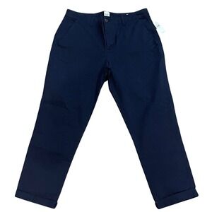 Gap‎ Factory Navy Girlfriend Khaki Pants 10 NWT
